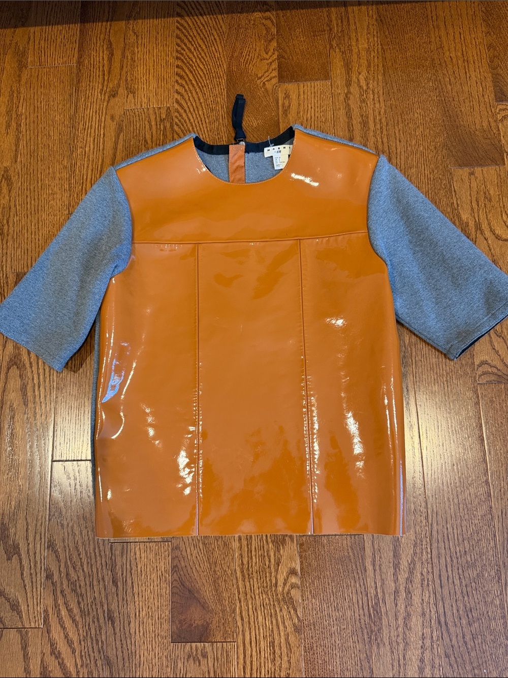 Marni X H&M patent Patent leather Box Tee